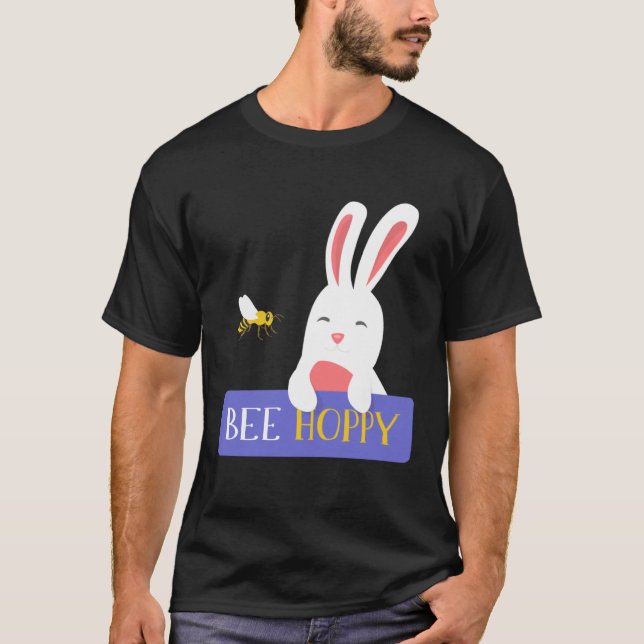 Bee Hoppy  Animals Bestfriends Bunny Hopper Bunny T-Shirt (Vorderseite)