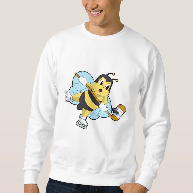 Bee Ice Hockey Eishockey-Stab Sweatshirt (Vorderseite)