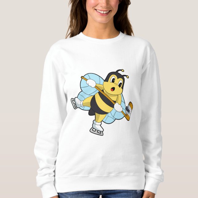 Bee Ice Hockey Eishockey-Stab Sweatshirt (Vorderseite)