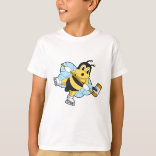 Bee Ice Hockey Eishockey-Stab T-Shirt