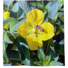 Bee-ing Productive Duschvorhang