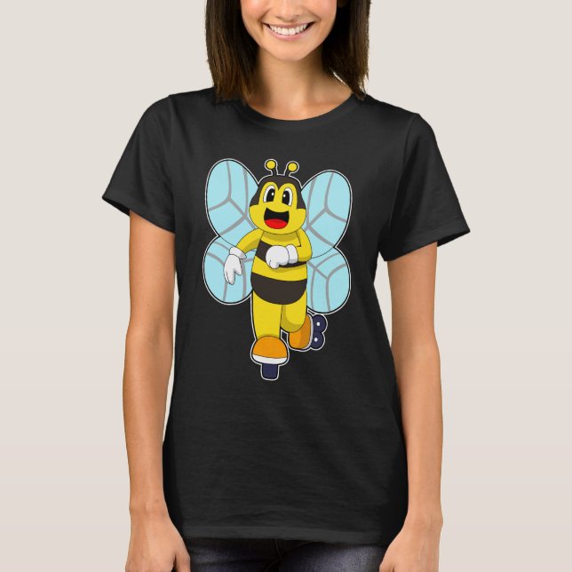 Bee Inline Skaten Roller Skate T-Shirt (Vorderseite)
