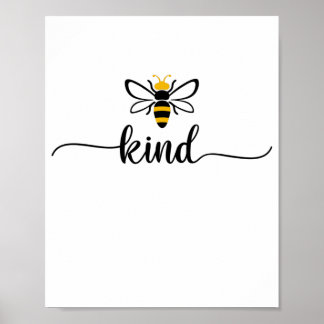 Bee Kind Anti-Bullying be Kind Orange Poster