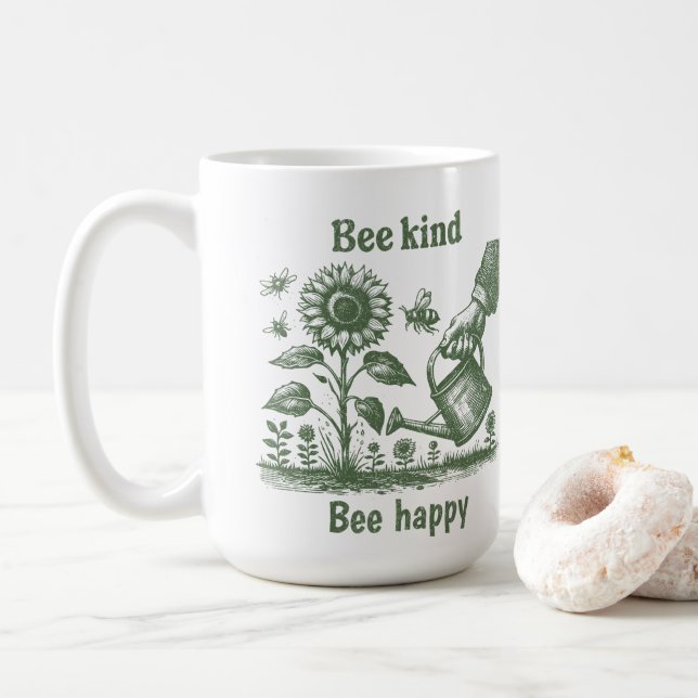 Bee Kind Bee Happy for Environmental educators Kaffeetasse (Mit Donut)