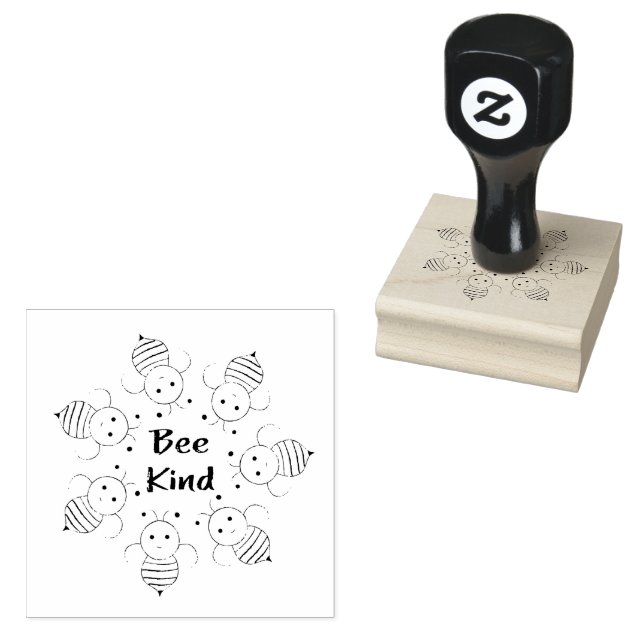 Bee Kind Bees Gummistempel (Stempel)