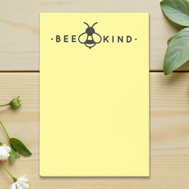 Bee Kind Gelbe und schwarze Hummel Post-it Klebezettel (Von Creator hochgeladen)