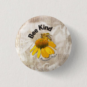 Bee Kind - Harmonious Nature Button