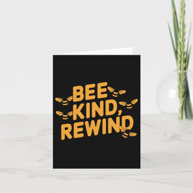 Bee Kind Karte (Vorderseite)