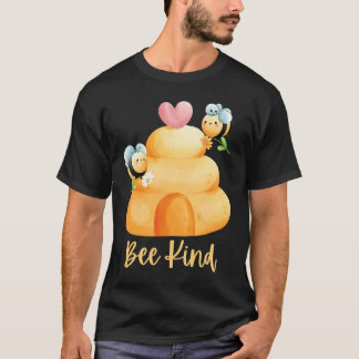 Bee Kind Positive Liebe Frauen Kinder Mama Niedlic T-Shirt