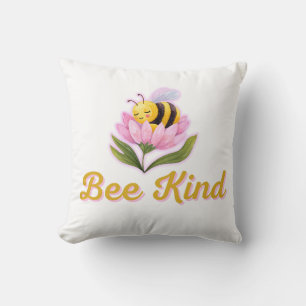 Bee Kind - Positive Vibes Nature Design Kissen