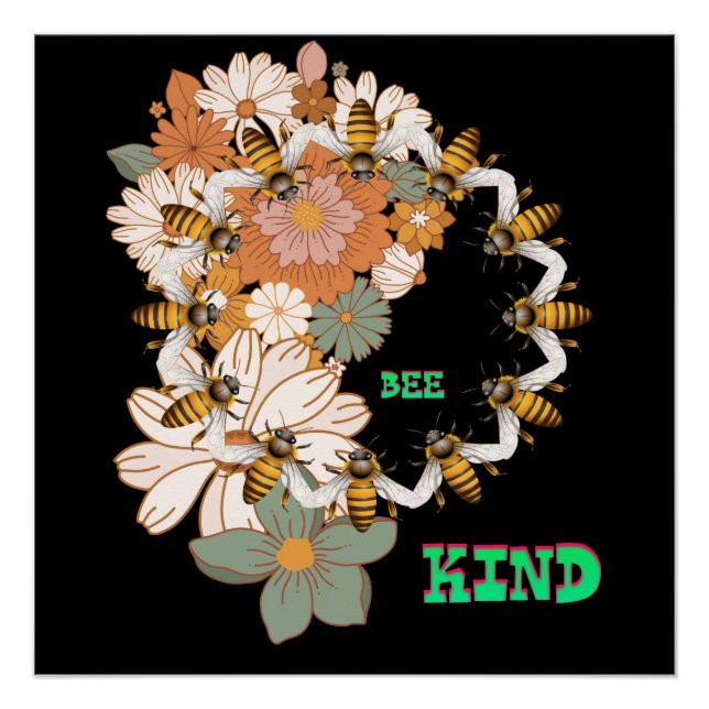Bee Kind Poster (Vorderseite)