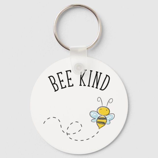 Bee Kind Schlüsselanhänger (Vorderseite)