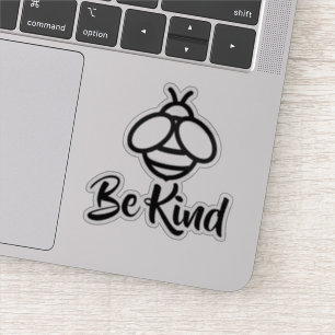 Bee Kind   Sei freundlich   Sei nett   LIEBE   Bie Aufkleber