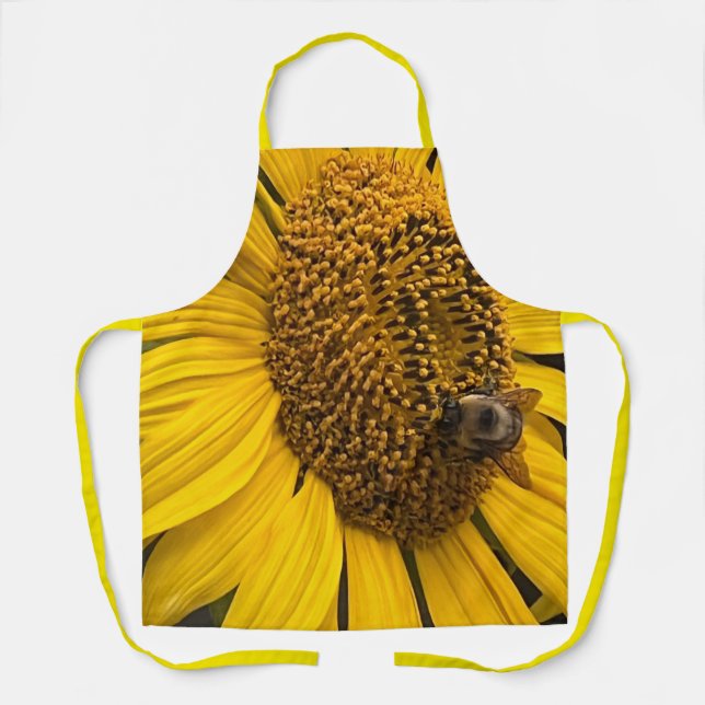 Bee Kind zur Cook Sonnenblume und Hummeln-Schürze Schürze (Vorderseite)