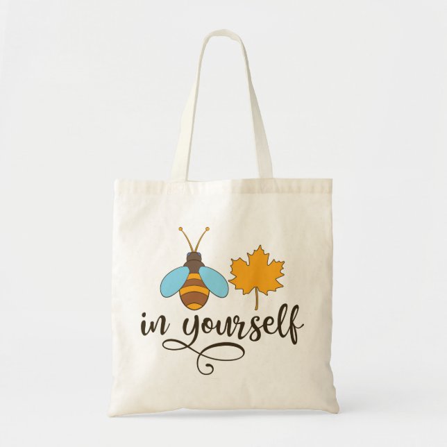 Bee Leaf in Yourself Tragetasche (Vorne)