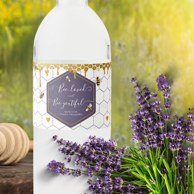 Bee-Liebling und beyoutiful Water Flasche Label (Von Creator hochgeladen)