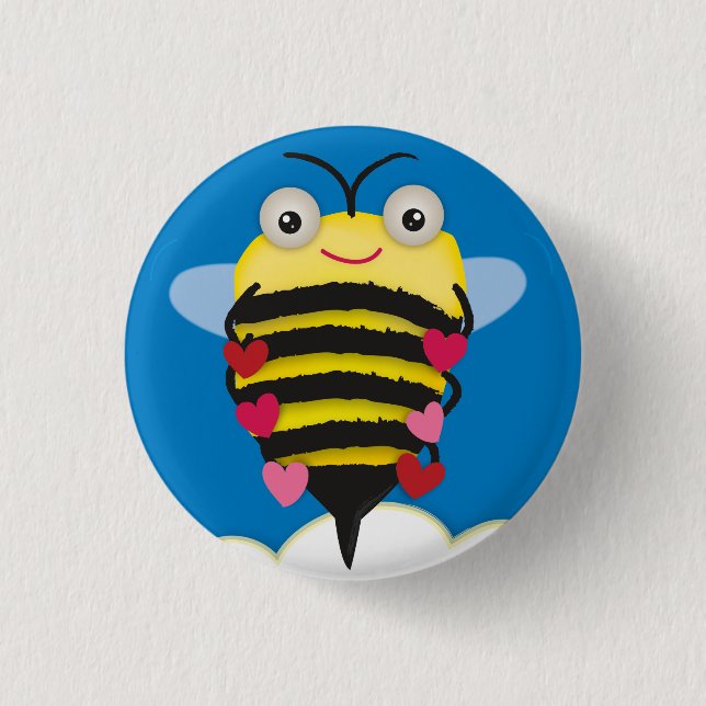 Bee-Lieve in dir Button (Vorderseite)