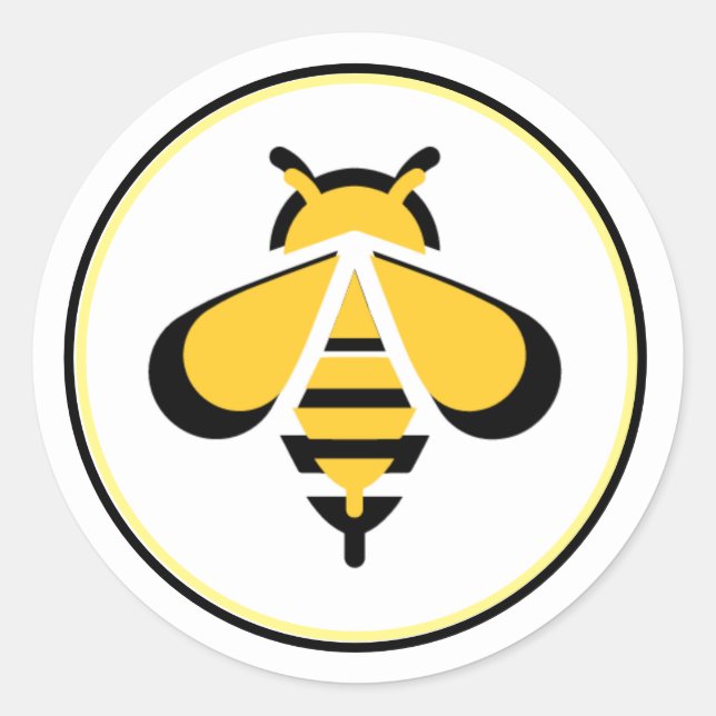 BEE-Logo für Verkauf oder Vergnügen Runder Aufkleber (Vorderseite)