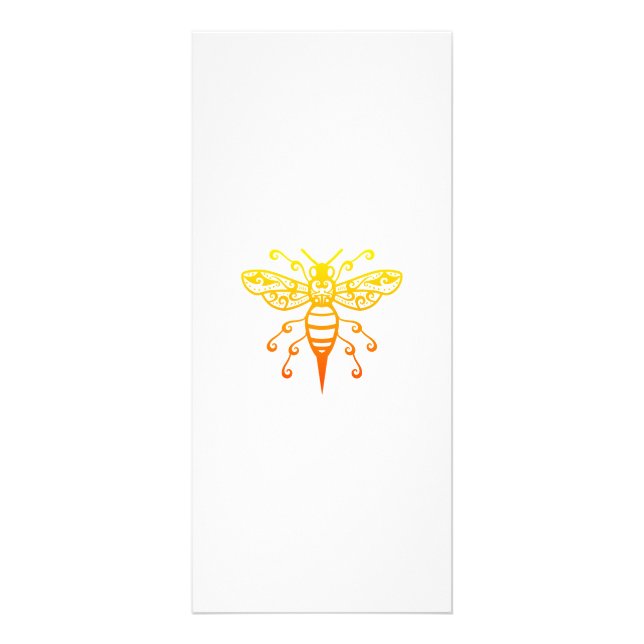 Bee Maori Style Polynesischer Stamm Tattoo Geschen Werbekarte (Vorne)