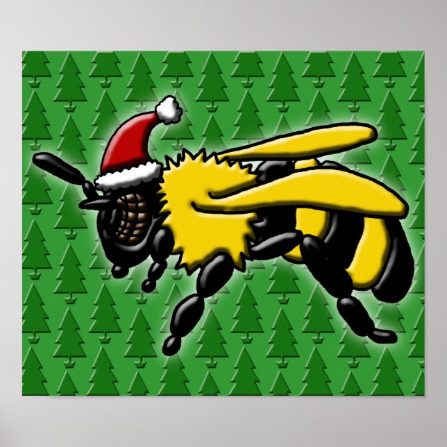 Bee Merry, print Poster (Vorne)