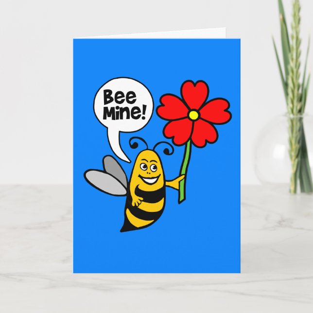 Bee Mine Feiertagskarte (Vorderseite)