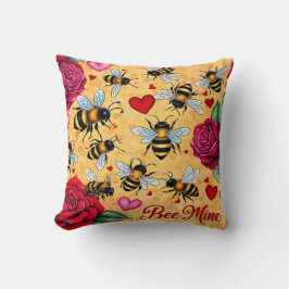 Bee Mine Golden Honey Liebe Kissen