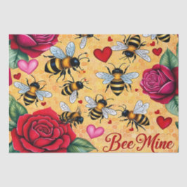 Bee Mine Golden Honey Liebe Seidenpapier