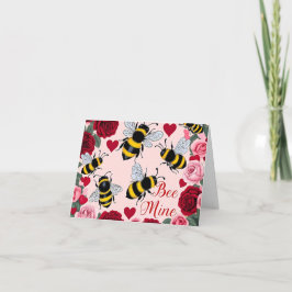 Bee Mine Liebe Buzz Design Feiertagskarte