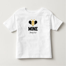 Bee Mine Minimalist Romantic Gift Kleinkind T-shirt
