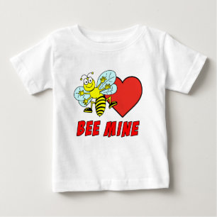 Bee Mine Niedlich Valentine Cartoon Baby T-shirt