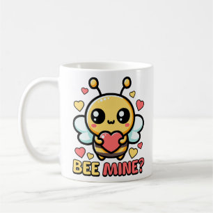 Bee Mine! Niedliche Hummel Cartoon Kaffeetasse