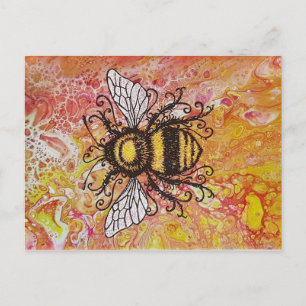 'Bee Mine'-Postkarte Postkarte