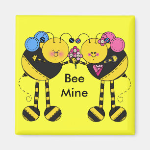 Bee Mine Valentine Magnete Magnet