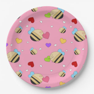 Bee Mine Valentine Pappteller