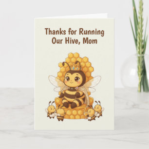 Bee Mother's Day Karte