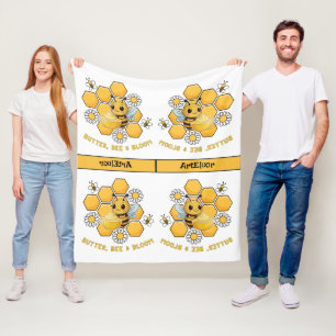 Bee-Muster umgekehrt Fleecedecke