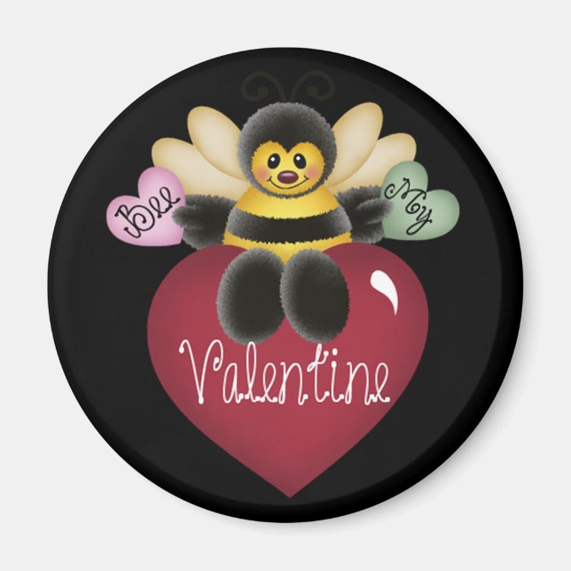 Bee My Valentine Magnet (Vorne)