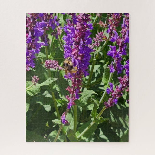 Bee on Flowers 252 Piece Puzzle (Vertical)