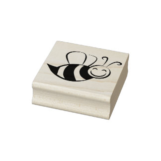 Bee Pattern Print Rubber Briefmarke Gummistempel