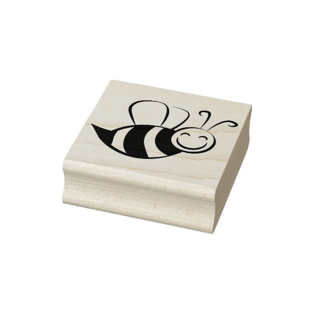 Bee Pattern Print Rubber Briefmarke Gummistempel (Stempel)