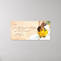 Bee Persistent in Bildung und Bloom Quote Foto