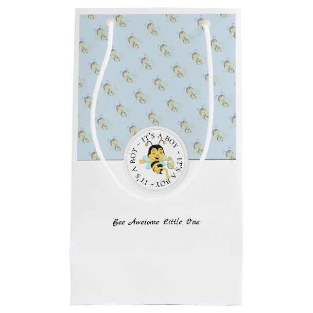 Bee Phantastisch Baby Boy | Personalisiert Monogra Kleine Geschenktüte (Vorderseite)