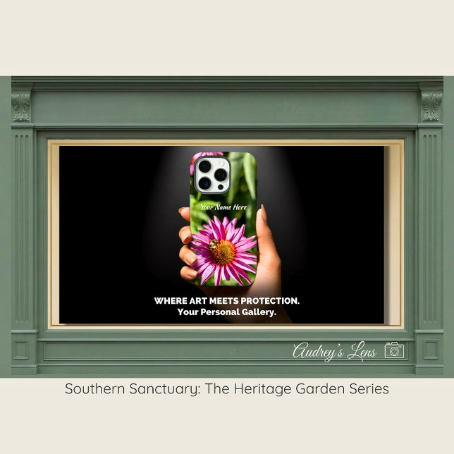 Bee & Pink Coneflower iPhone 16 Pro Case (Von Creator hochgeladen)