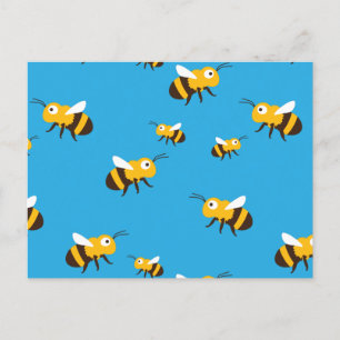 Bee Postcard Postkarte