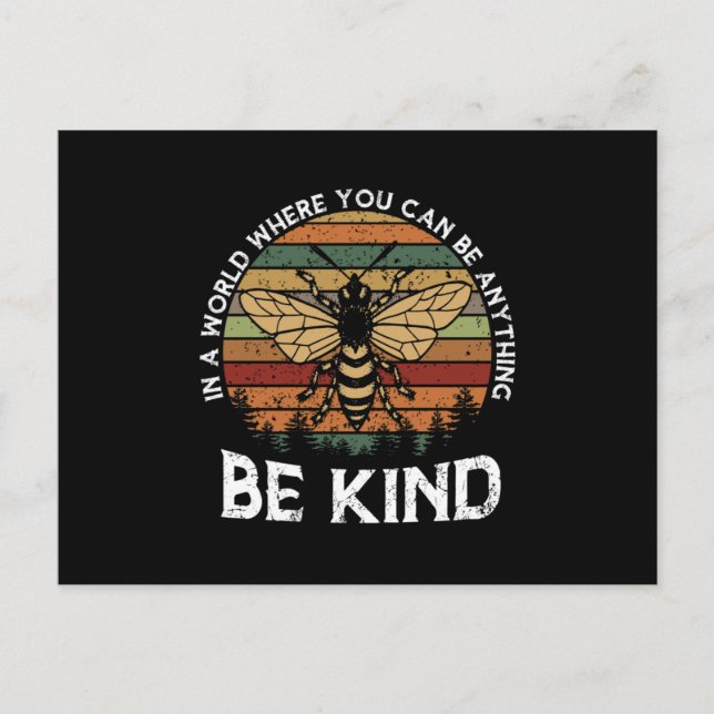 Bee Postkarte (Vorderseite)