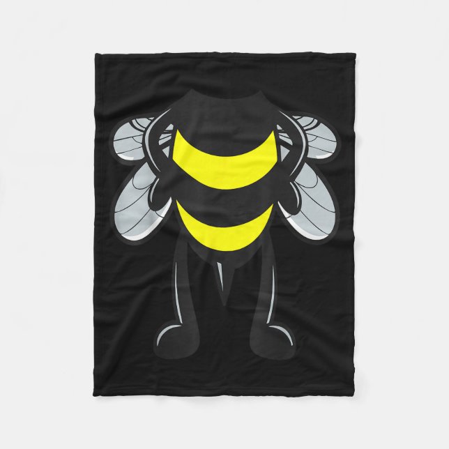 Bee Shirt Adult Men Women Kids Bumblebee Costume  Fleecedecke (Vorderseite)
