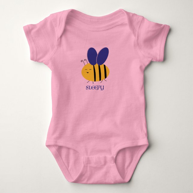 Bee Sleepy Baby Strampler (Vorderseite)