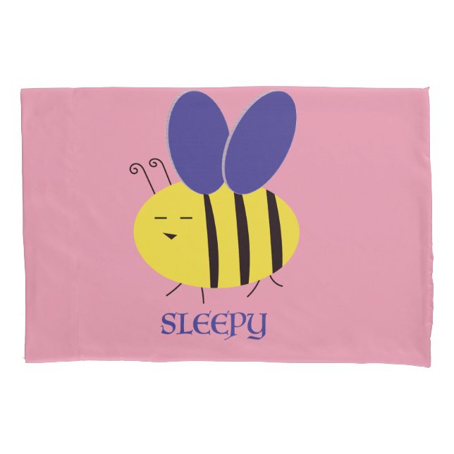 Bee Sleepy Kissenbezug (Vorderseite)