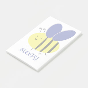 Bee Sleepy Post-it Klebezettel