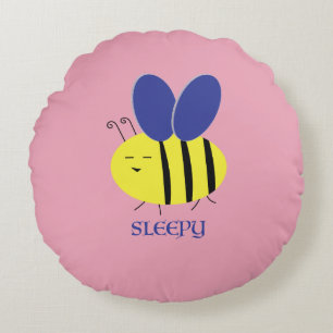 Bee Sleepy Rundes Kissen